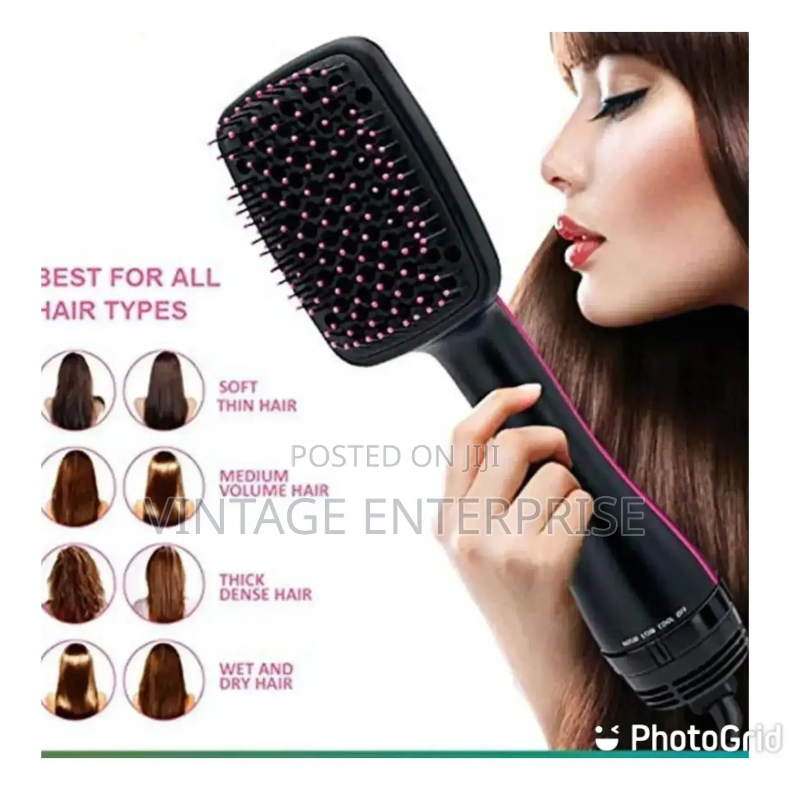 *3 in 1 Hair Straightener Brush*