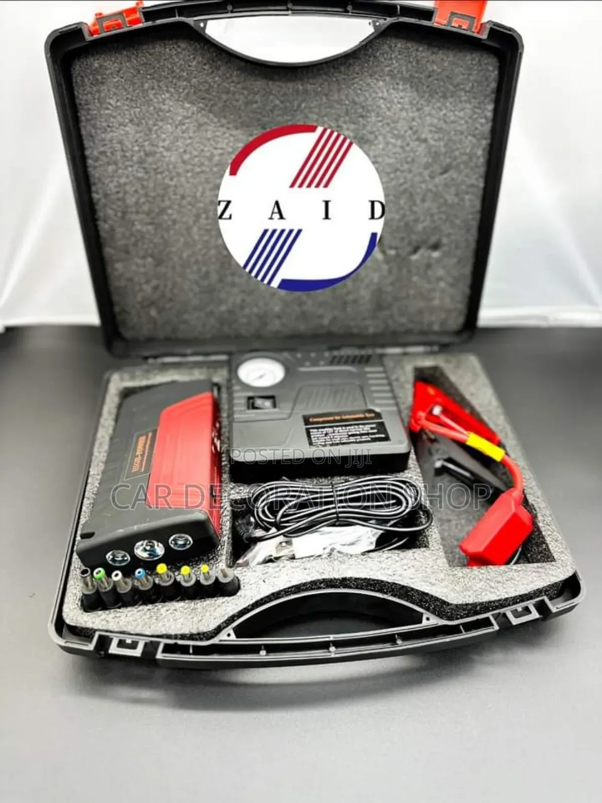 Car 2in1 Jumpstarter Powerbank With Emergency Tire Inflatort