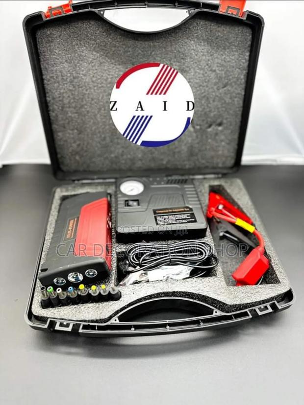 Car 2in1 Jumpstarter Powerbank With Emergency Tire Inflatort