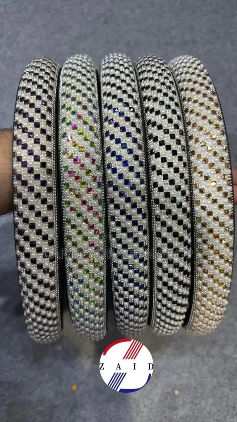 Glittering Crystal Steering Wheel Cover Universal Cover