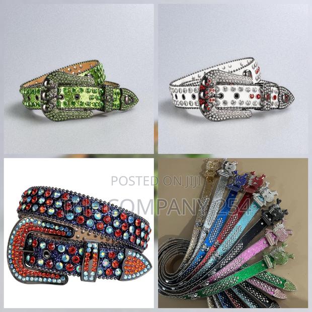 Original Quality Designer Bb Simone Iced Out Unisex Belts - thumbnail 4