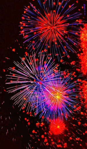 10 Shot Red Tornado Firework