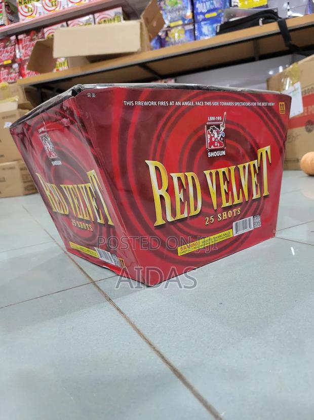 25 Shots Red Velvet Fireworks for Club Use