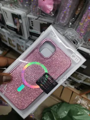 iPhone 11 Glitter Case With Magsafe for Women Girls -Pink