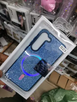 Samsung Galaxy S23 Glitter Case Compatible With Magsafe-Blue
