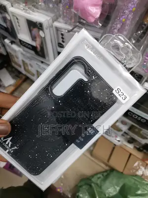 For Samsung Galaxy S23 Glitter Case With Magsafe-Black