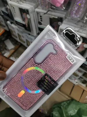 Samsung Galaxy S23 Glitter Case Compatible With Magsafe-Pink