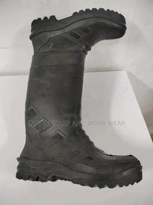 Black Steel Toe Gumboots - thumbnail 2