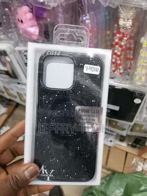 16 Pro Max Case Glitter Compatible With Magsafe-Black