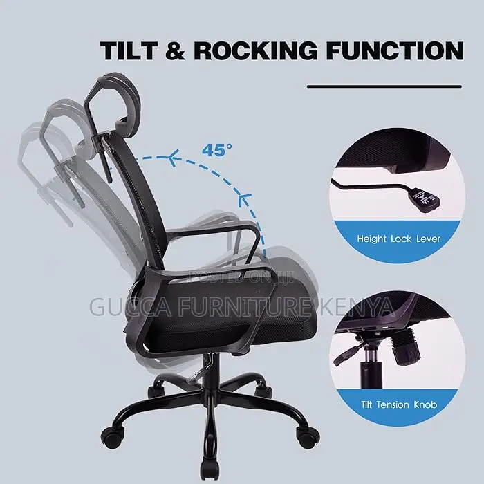 Office Chairs: Height Adjustable Home Office Ergonomic Chair