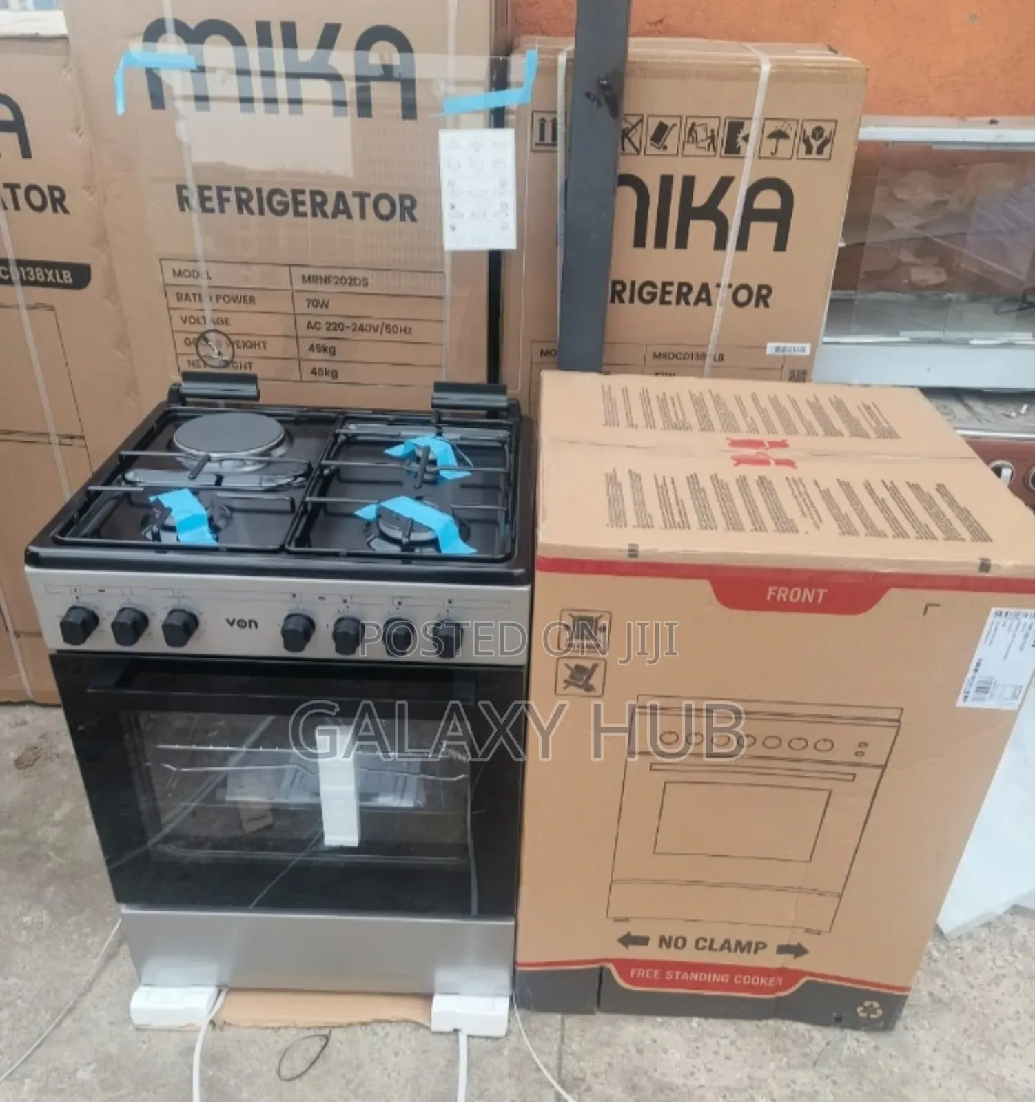 Von 3g+1e 60 X 60cm Standing Cooker (Silver) Vcf663141ffs