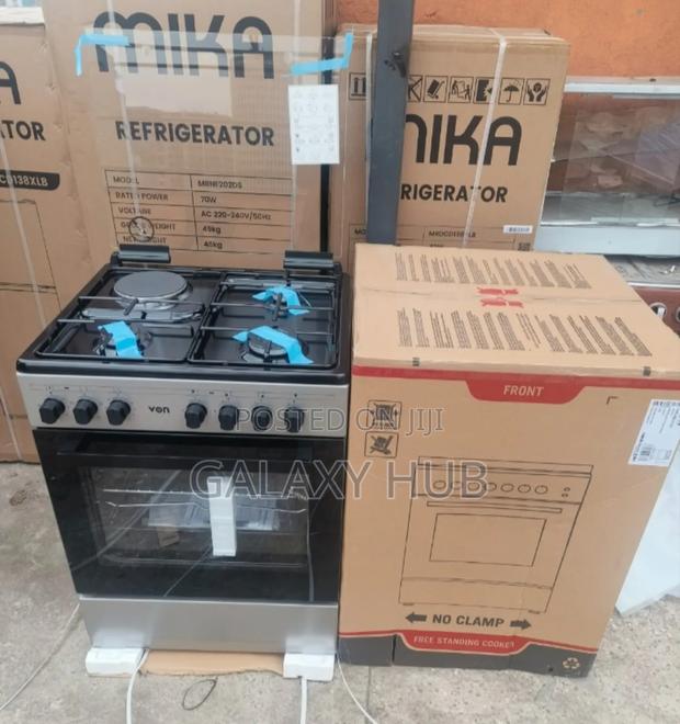 Von 3g+1e 60 X 60cm Standing Cooker (Silver) Vcf663141ffs