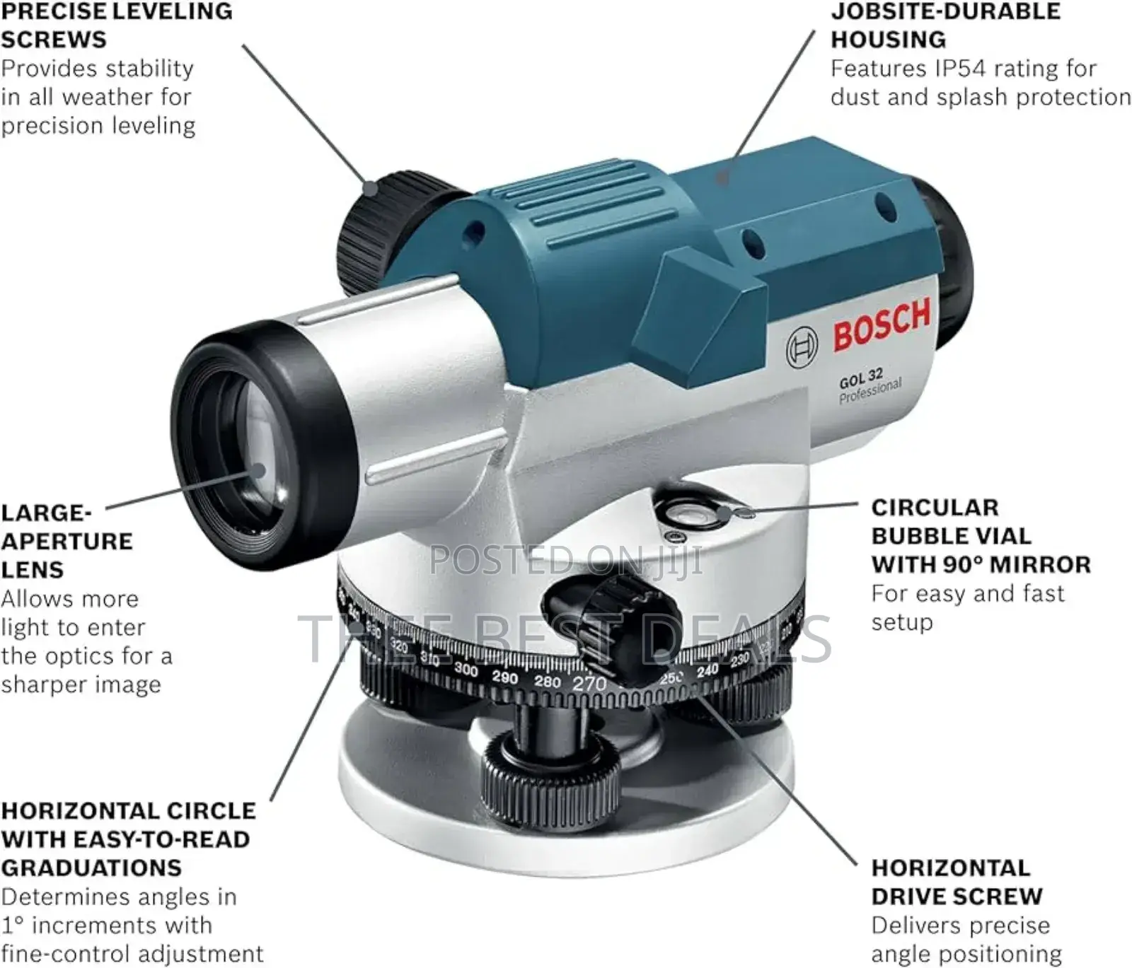 Auto Level/Dumpy Level(Gol 32 D) Complete Kit