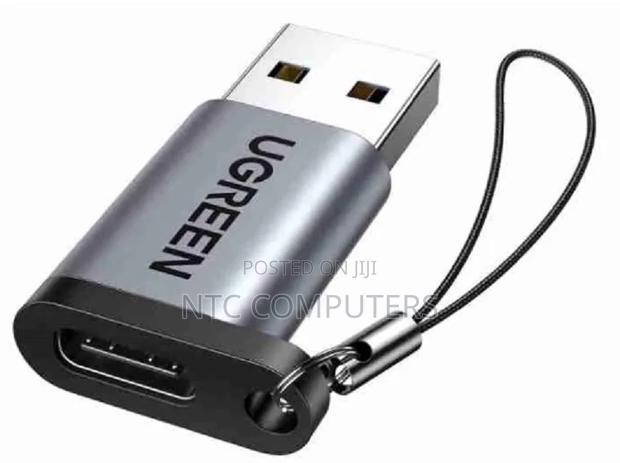 UGREEN USB-A 3.0 Male to USB-C 3.1 Female Adapter Gray - US2