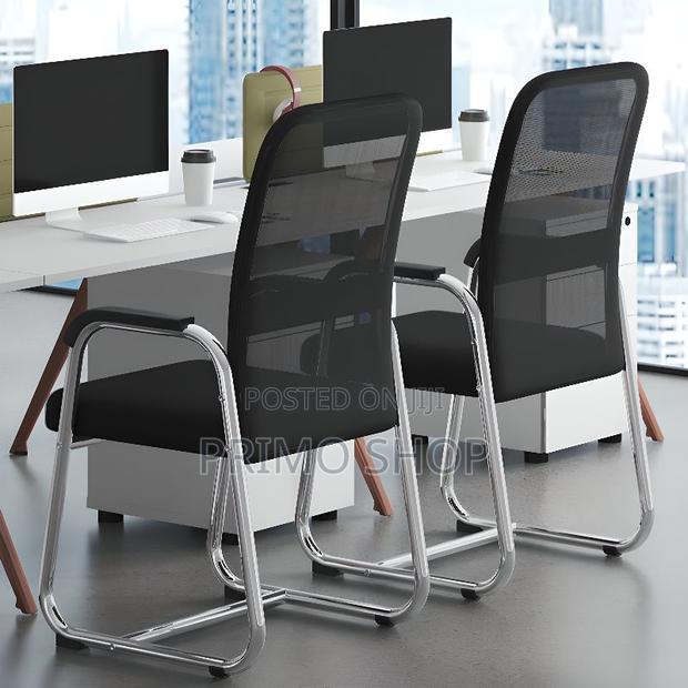 Office Visitor Seat; Upholstered Study Chair With Armrest - thumbnail 9