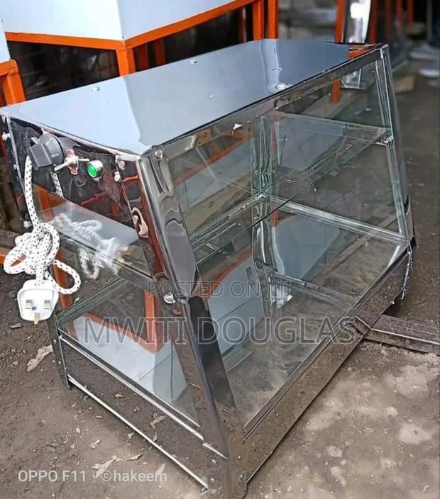 Flat Cutest Stainless Steel Food Warmer Display