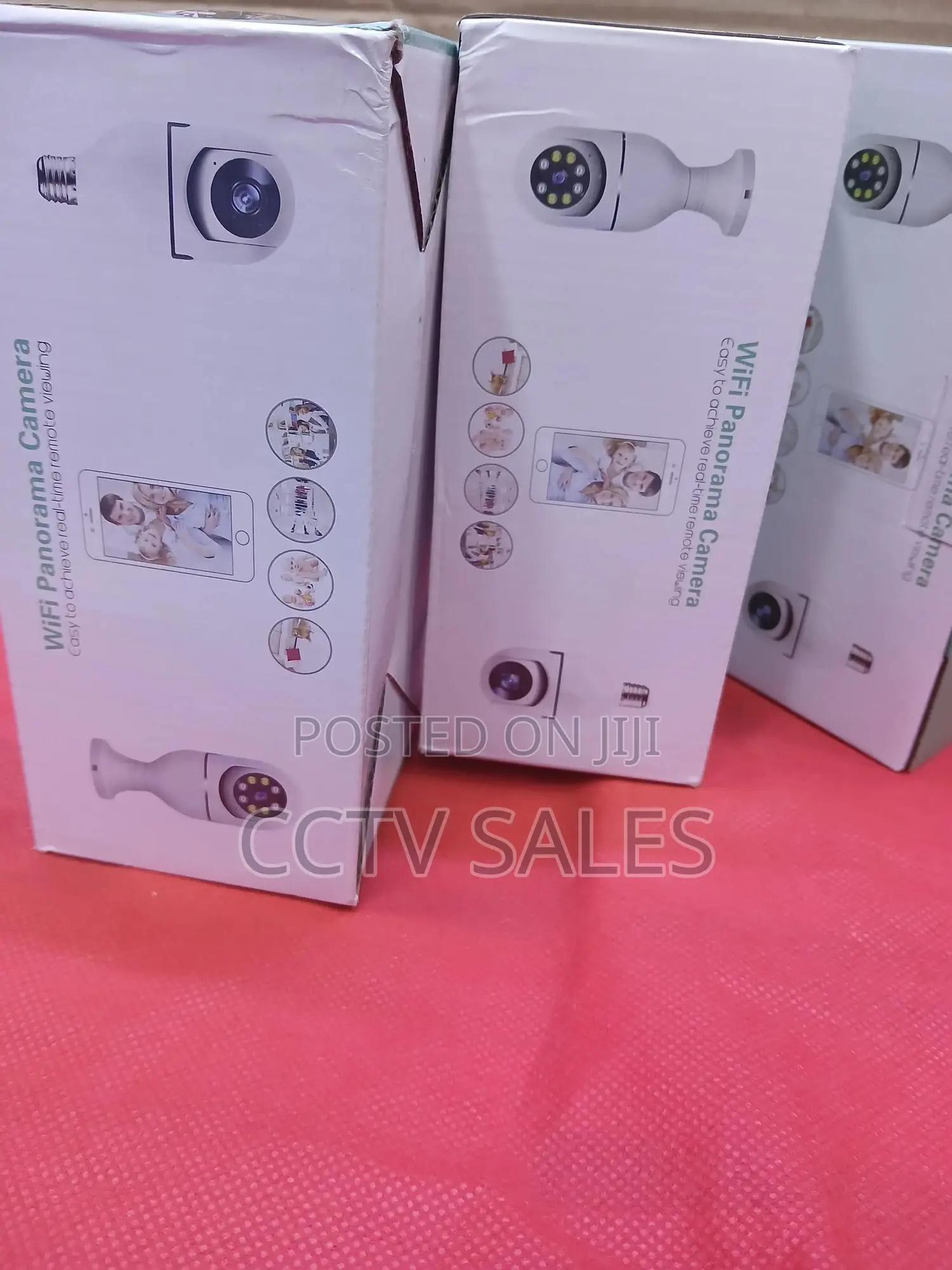 Auto Rotating 1080p Wifi Bulb Camera