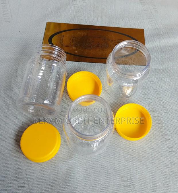 Clear Plastic Containers 500gm Honey Packaging Tins - main view