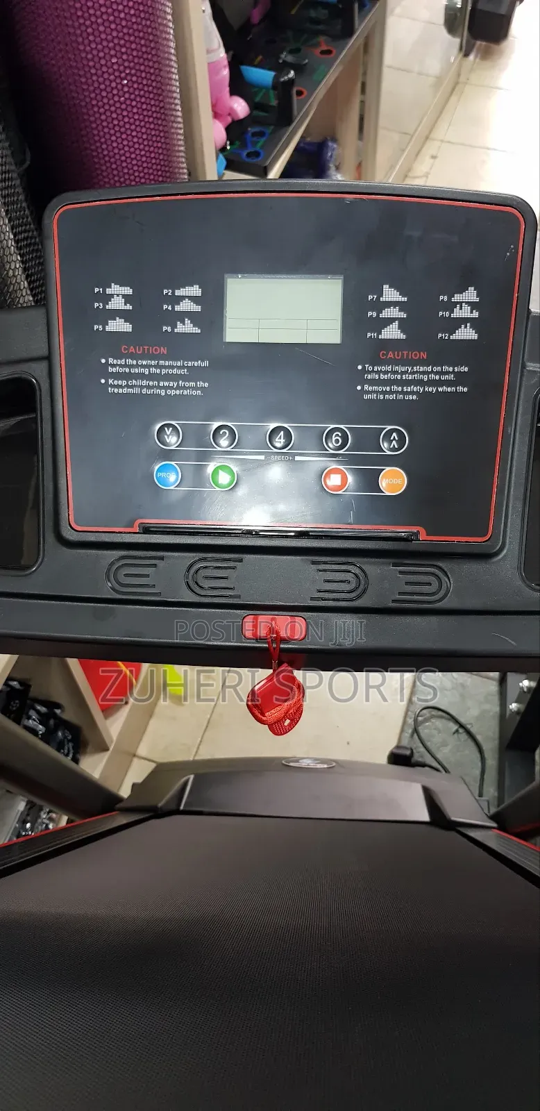 Home Treadmill 12km/H, 120kg User Weight, 15% Incline