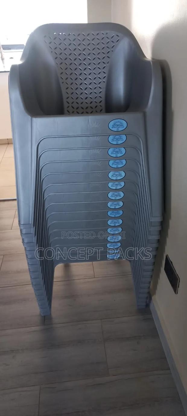 Silver Plastic Skyplast Easy Chair. - main view