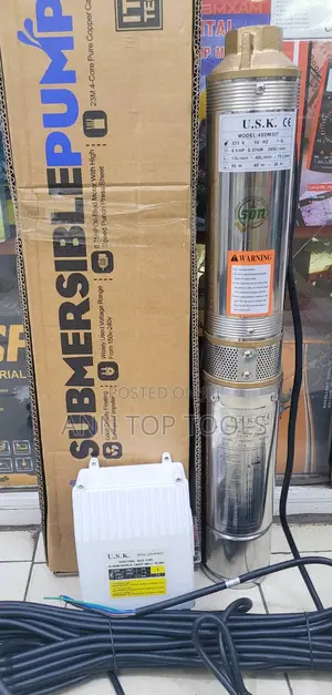 0.5hp Submercible Pump 50mtrs Head 30mtrs Cable With Contro