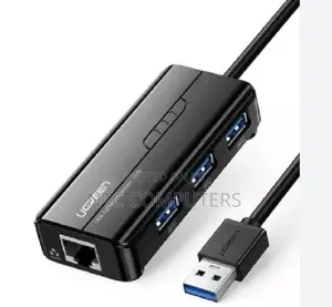 UGREEN USB-A 3.0 Hub (3 USB 3.0) With Gigabit Ethernet Adapt