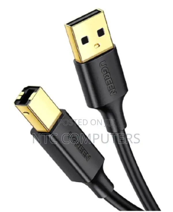 UGREEN USB 2.0 AM to BM Printer Cable 2m (Black) - US135