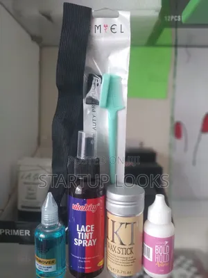 6 in 1 Set Wig Glue, Lace Tint Spray , Wax Stick , Remover,