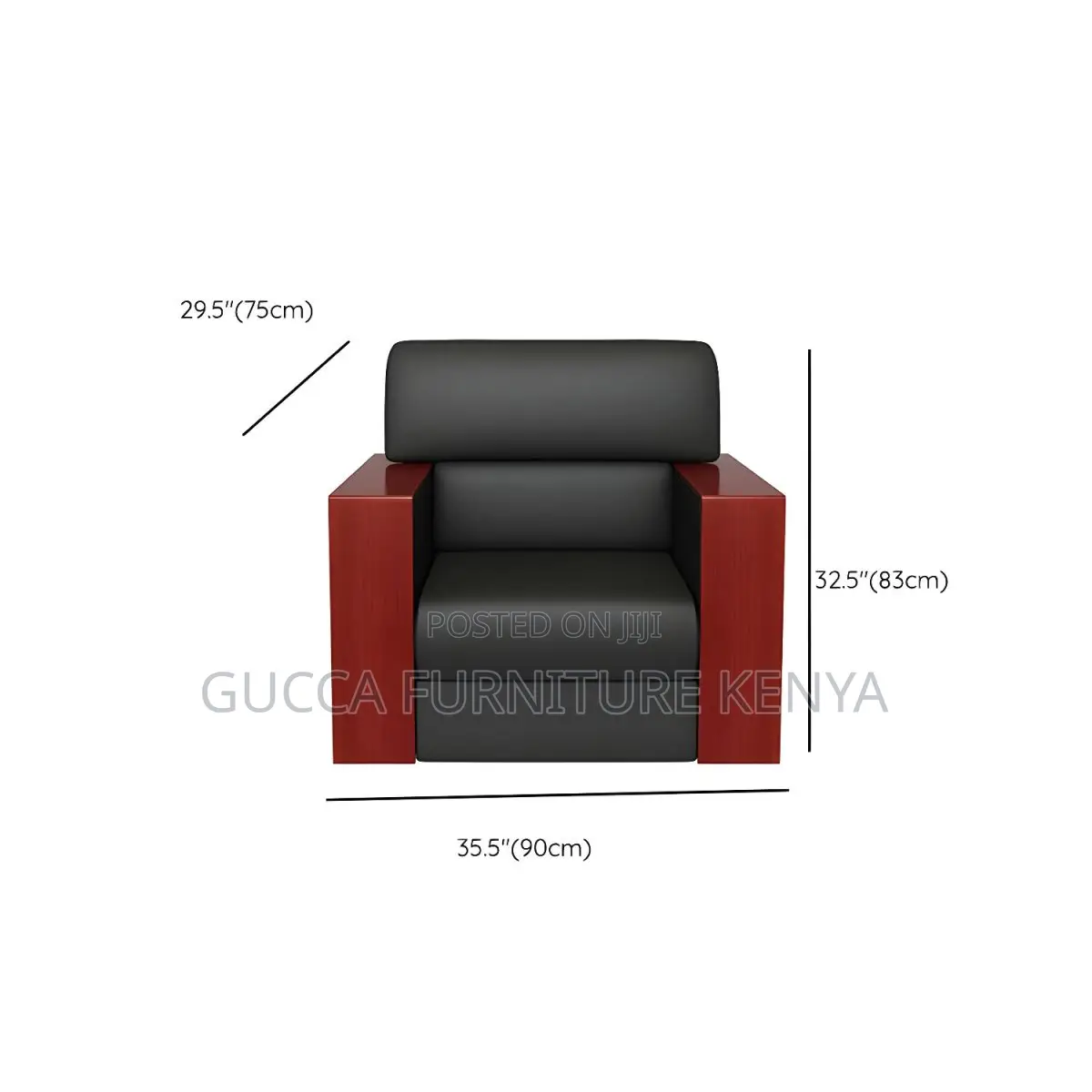 Sofas:5-Seater Pu Leather Executive Reception Office Sofa