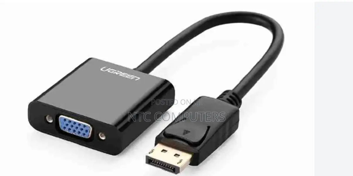 UGREEN Displayport Male to VGA Female Converter (Black) - DP