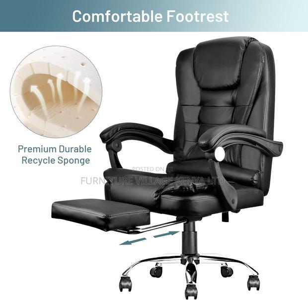 Office Seats; Managerial Executive Chair With Foot Rest - thumbnail 4