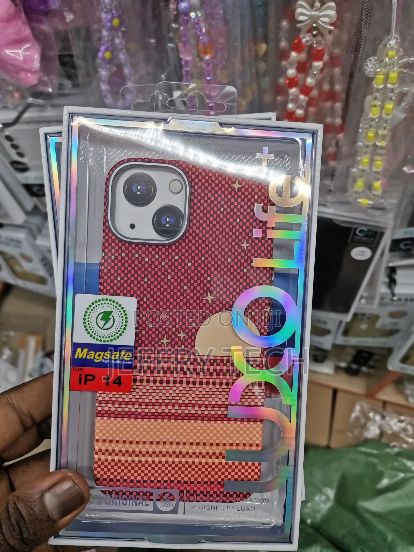 Carbon Fiber Multicolor Phone Case for iPhone 14