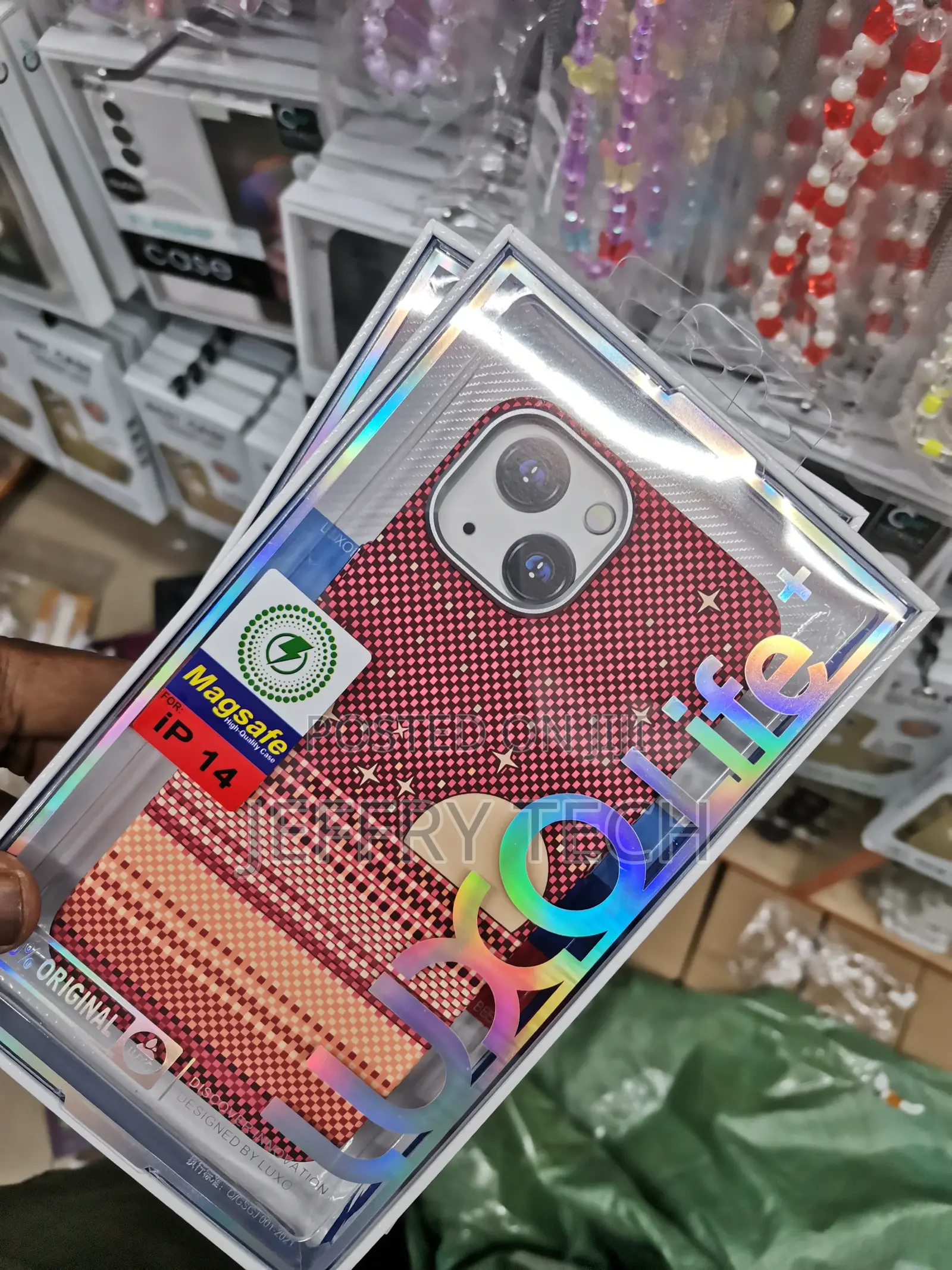 Carbon Fiber Multicolor Phone Case for iPhone 14