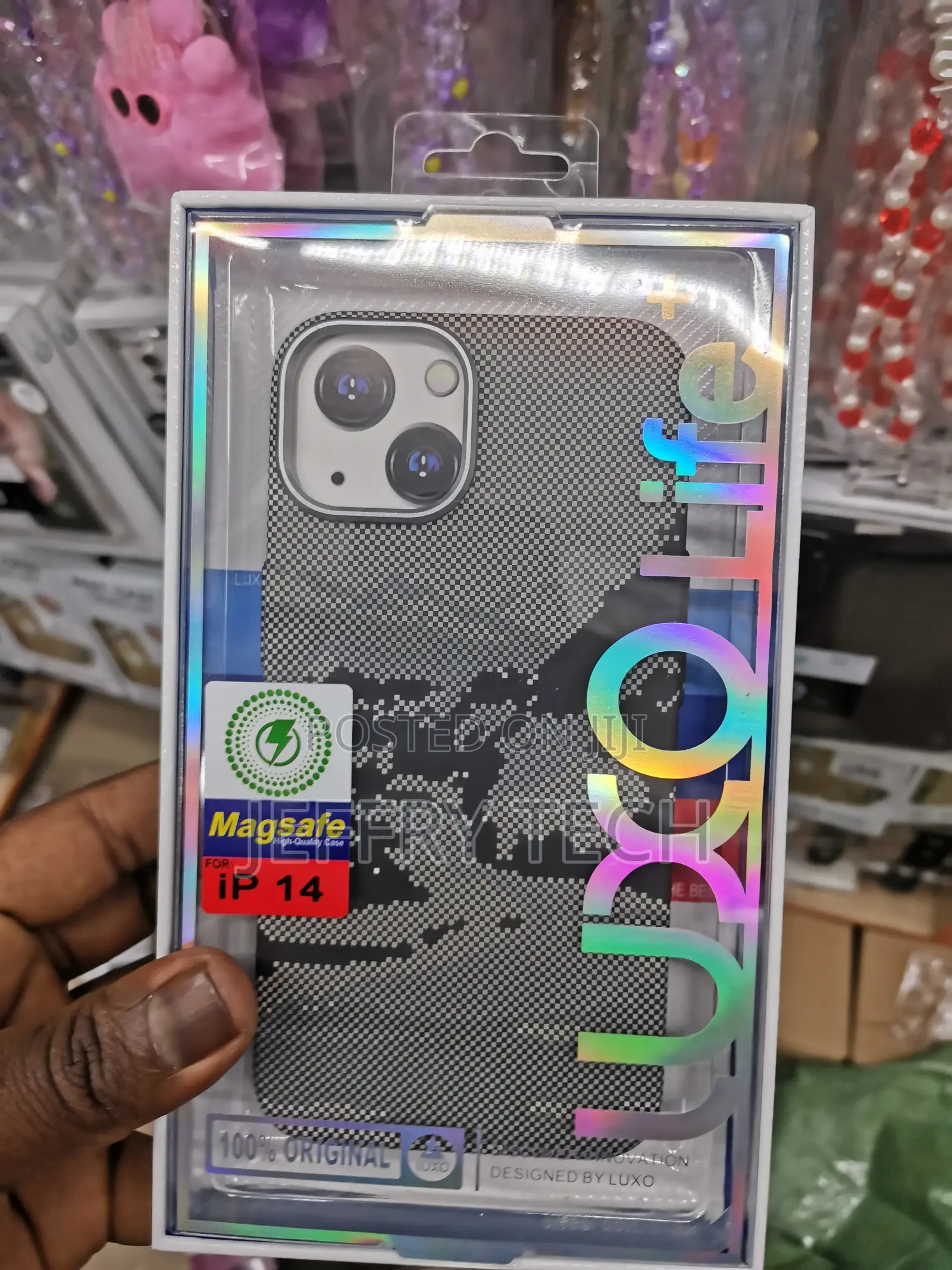 Carbon Fiber Multicolor Phone Case for iPhone 14 Phone Cover