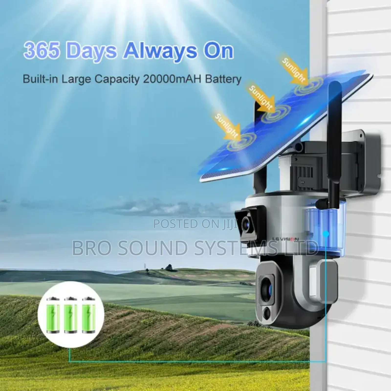 20x Zoom 4g Dual Lens 4mp Hd Outdoor PTZ Solar CCTV Camera
