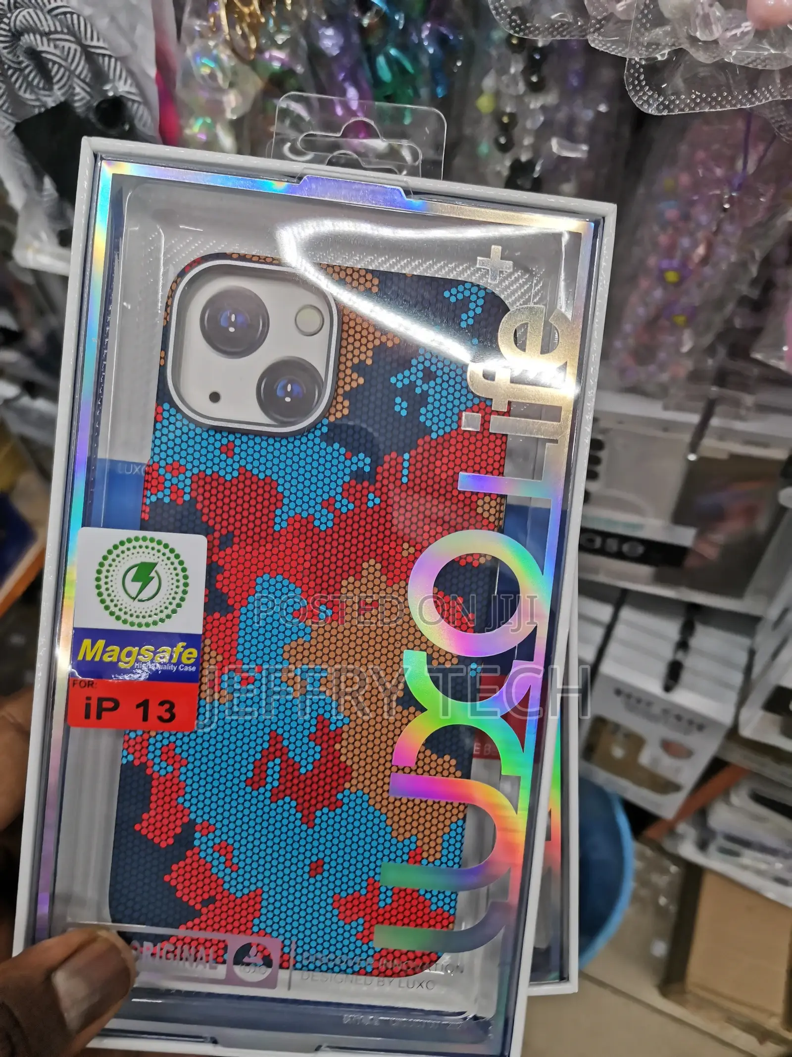 Carbon Fiber Pattern Phone Cases for iPhone 13 Multicolor