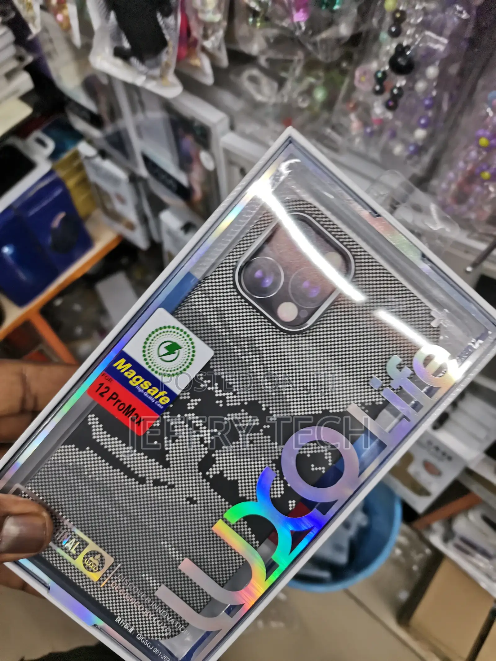 Carbon Fibre Pattern Back Cover for iPhone 12 Pro Max