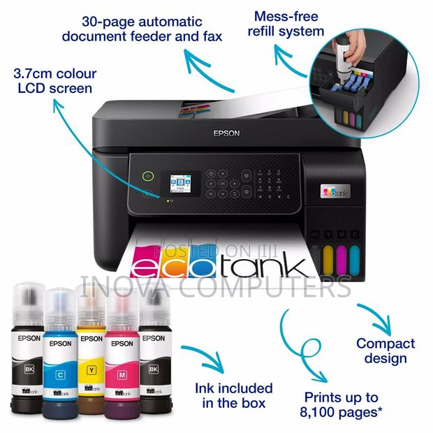 Epson Ecotank L5290 A4 Wi-Fi All-in-One Ink Tank Printer - thumbnail 2