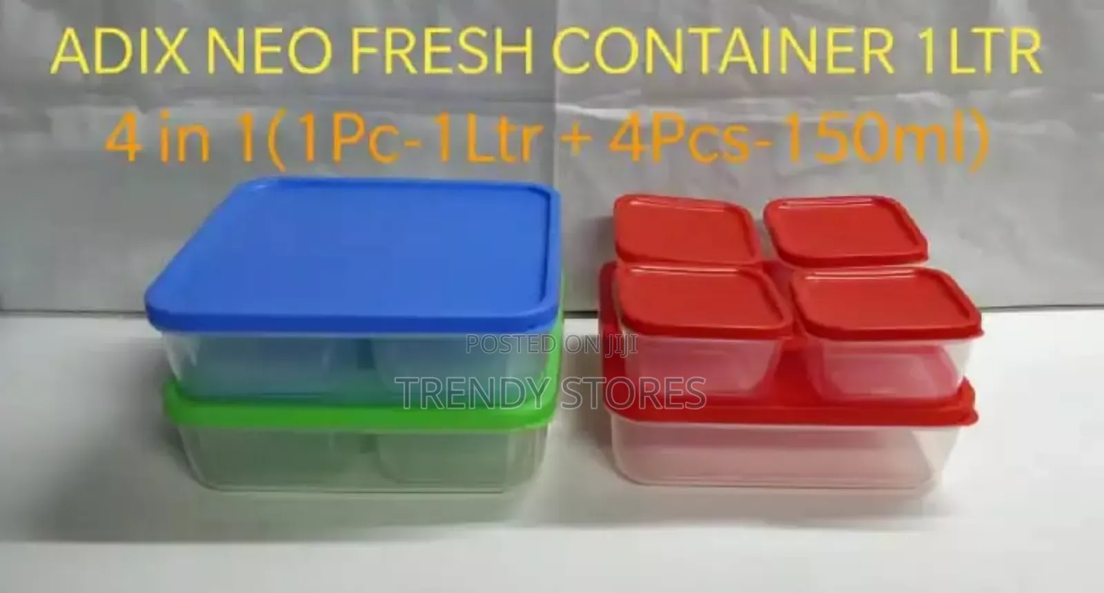 5pc Adix Neo Fresh Plastic Container