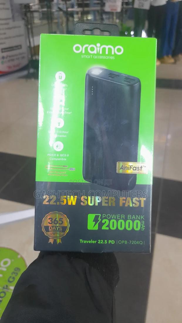 22.5 W Oraimo Traveler Power Bank - thumbnail 2