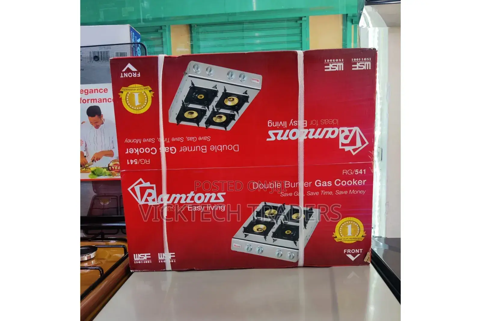 Ramtons 4 Burner Table Top RG541 Gas Cooker