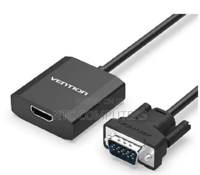 Vention VGA to HDMI Converter With Female Micro USB and Audi