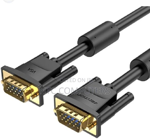 Vention Vga(3+6) Male to Male Cable With Ferrite Cores 3mete