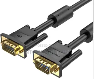 Vention Vga(3+6) Male to Male Cable With Ferrite Cores 15met