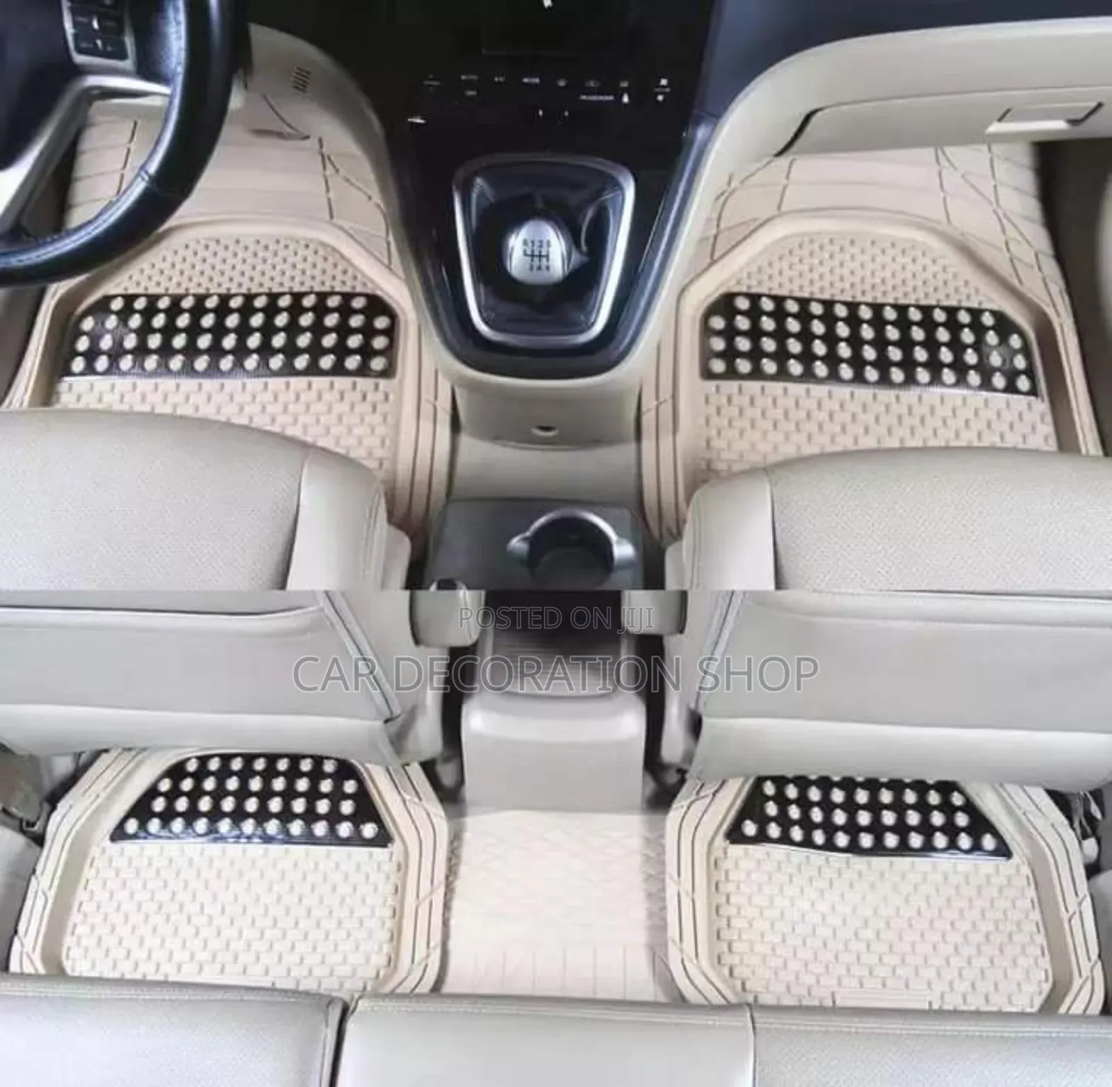 5 Seater Car Fitted With 5 Seater Baije Carpet Mats