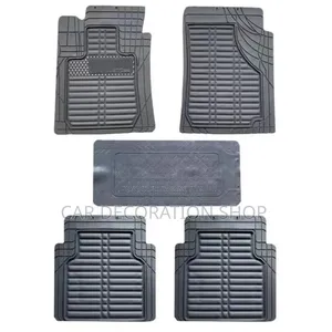 Wide 3D Black 5pc Carpet Floor Mats