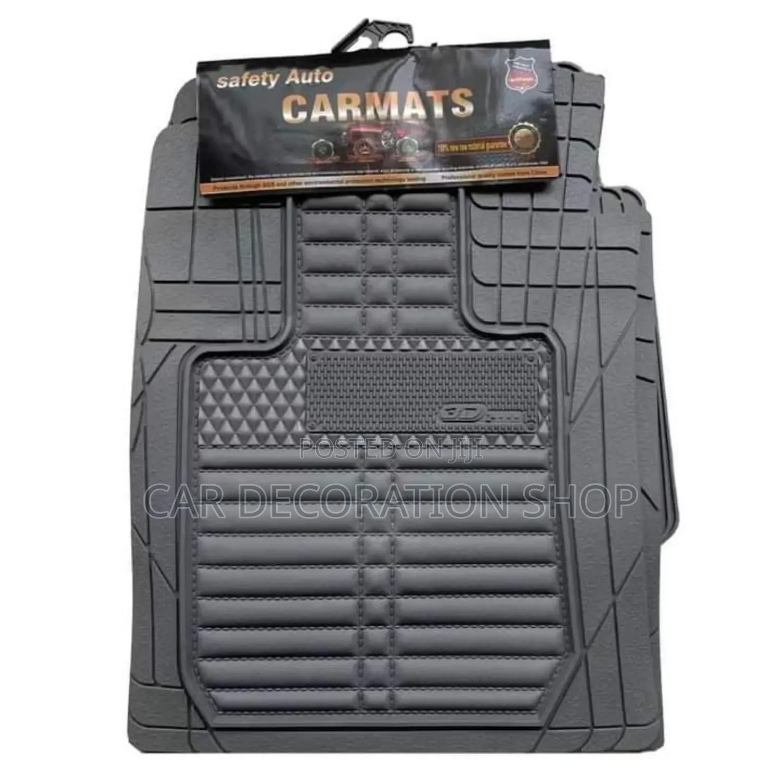 3D Auto Mobile Wide Floor Black Mats