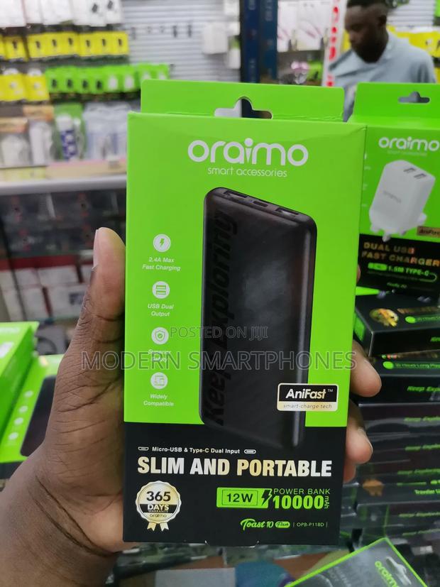 ORAIMO 10000mah Power Bank - main view