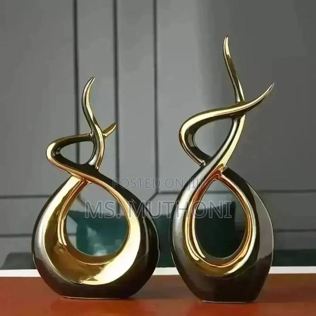 2pcs Set Decoration Ornament Statue Decor - thumbnail 5