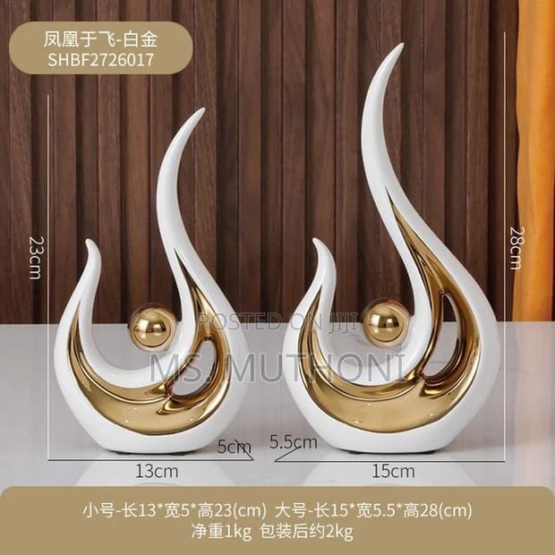 2pcs Set Decoration Ornament Statue Decor - thumbnail 8